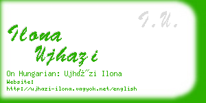 ilona ujhazi business card